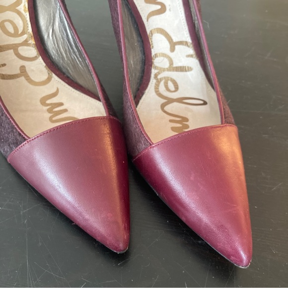 SAM EDELMAN Desiree pony hair and leather panel pumps - Picture 8 of 9